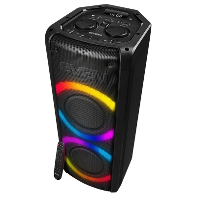 Sven Speaker SVEN PS-710, black (100W, TWS, Bluetooth, FM, USB, microSD, LED-display, 4400mA*h)