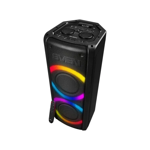 Sven Speaker SVEN PS-710, black (100W, TWS, Bluetooth, FM, USB, microSD, LED-display, 4400mA*h)
