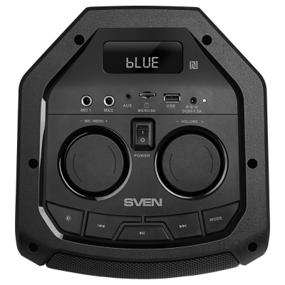 Sven Speaker SVEN PS-710, black (100W, TWS, Bluetooth, FM, USB, microSD, LED-display, 4400mA*h)