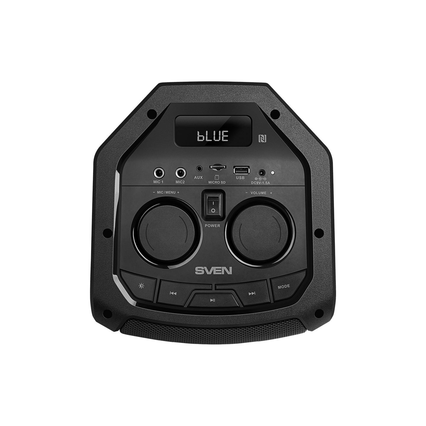 Sven Speaker SVEN PS-710, black (100W, TWS, Bluetooth, FM, USB, microSD, LED-display, 4400mA*h)