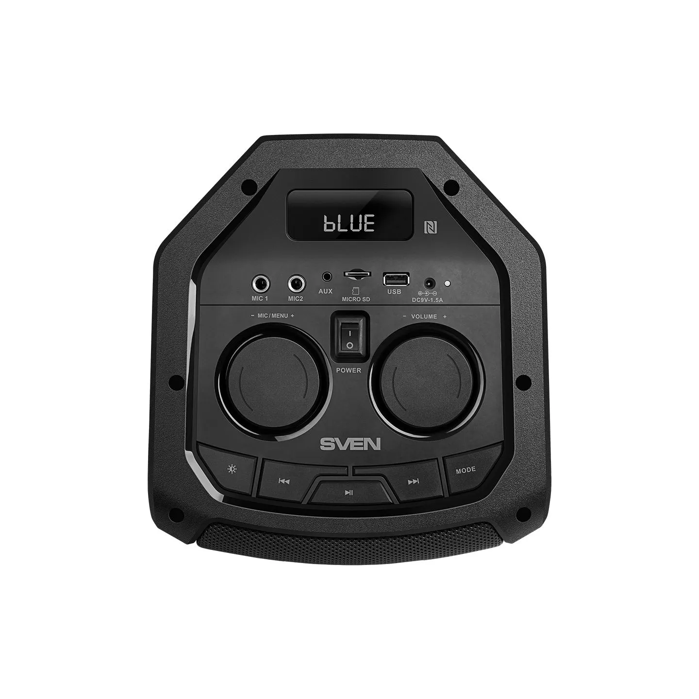 Sven Speaker SVEN PS-710, black (100W, TWS, Bluetooth, FM, USB, microSD, LED-display, 4400mA*h)