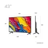 LG TV Set|LG|43 "|4K Ultra HD|3840 x 2160 pixels|Flat|16:9|QNED|43QNED84A6C