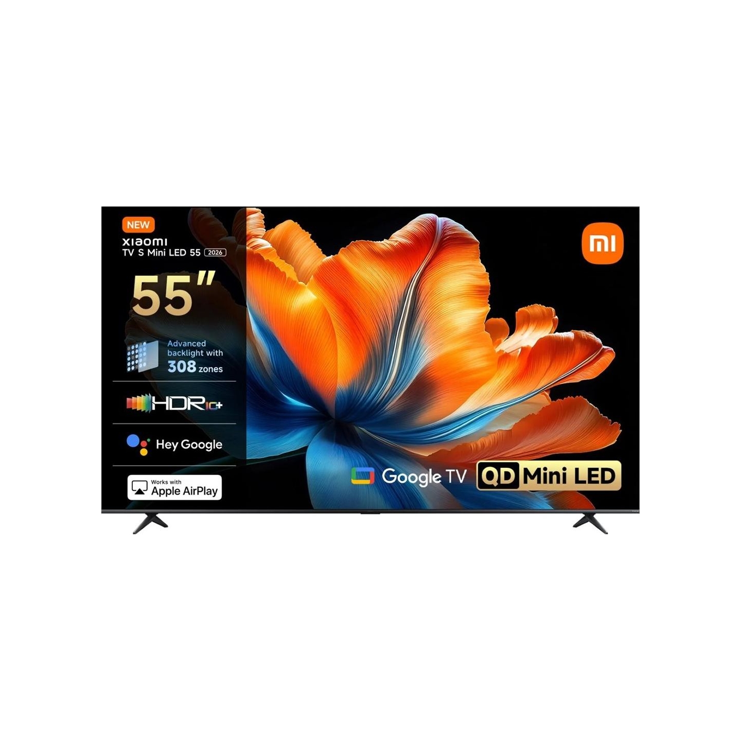 Xiaomi | S Mini LED 2026 | 55 | Smart TV | Google TV | 4K UHD | Dark Grey