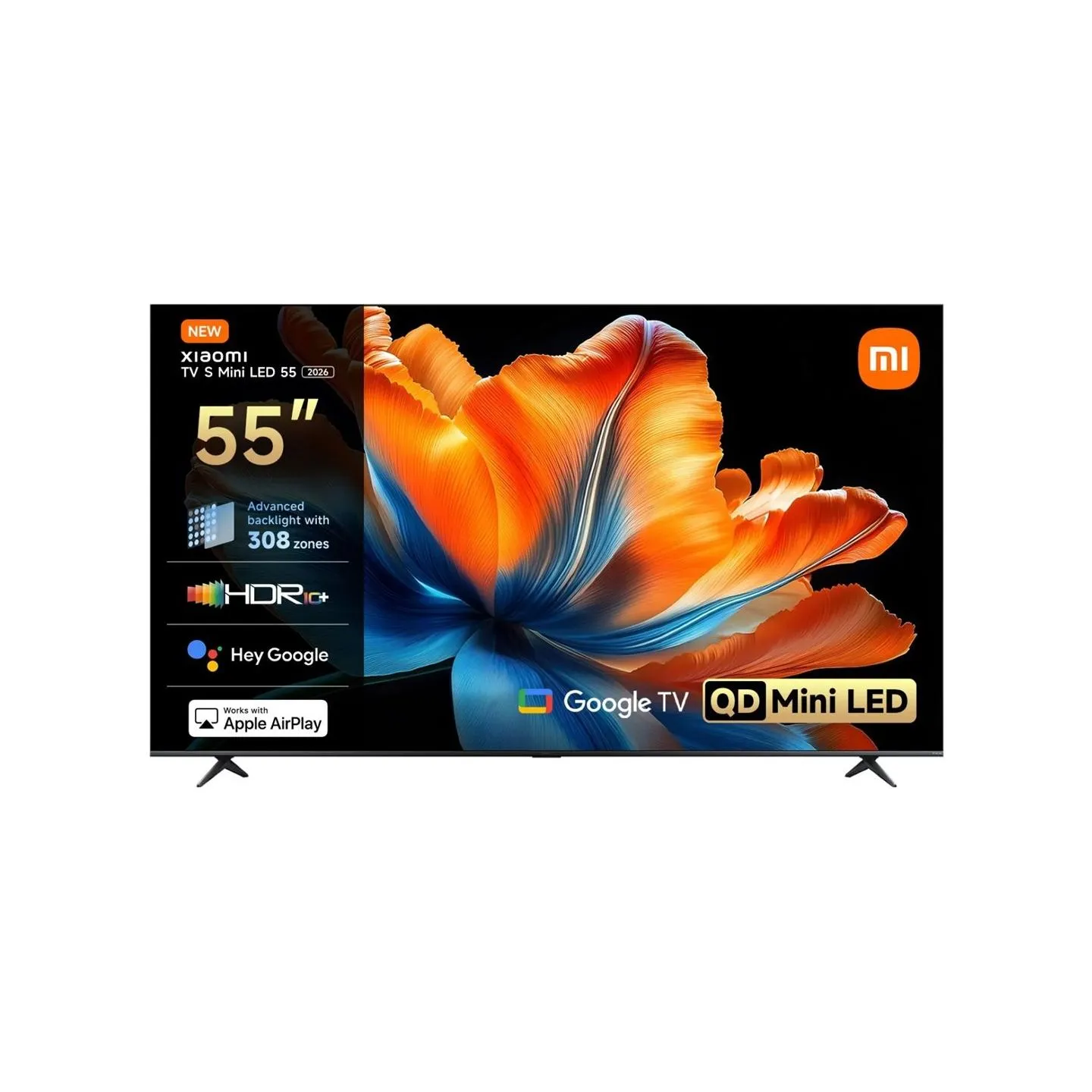 Xiaomi | S Mini LED 2026 | 55 | Smart TV | Google TV | 4K UHD | Dark Grey