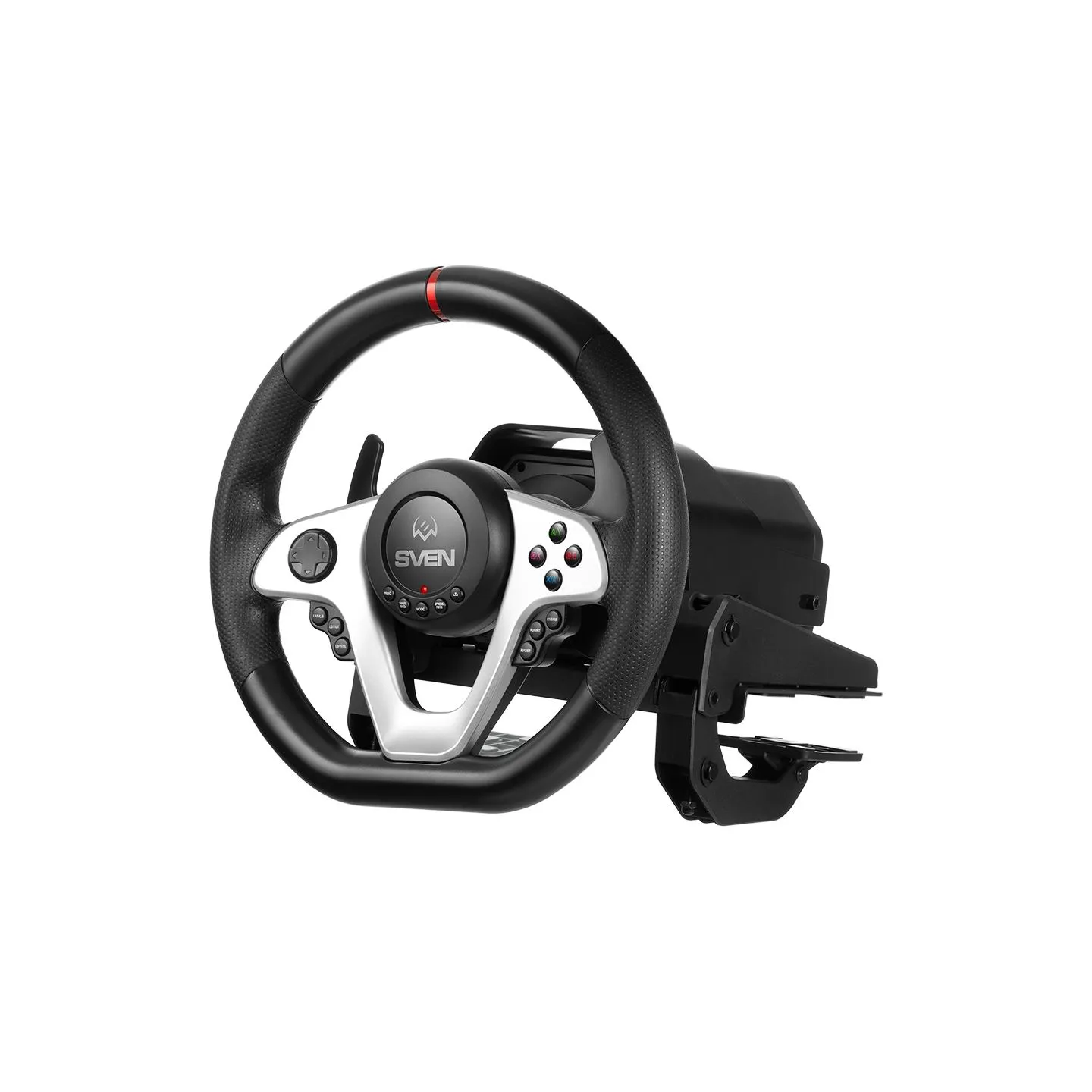 Sven Steering wheel SVEN GC-W1000 (pedals, gearbox, force feedback, D-pad, 17 bt, XB1/P4/PC/X-D-Inpu)