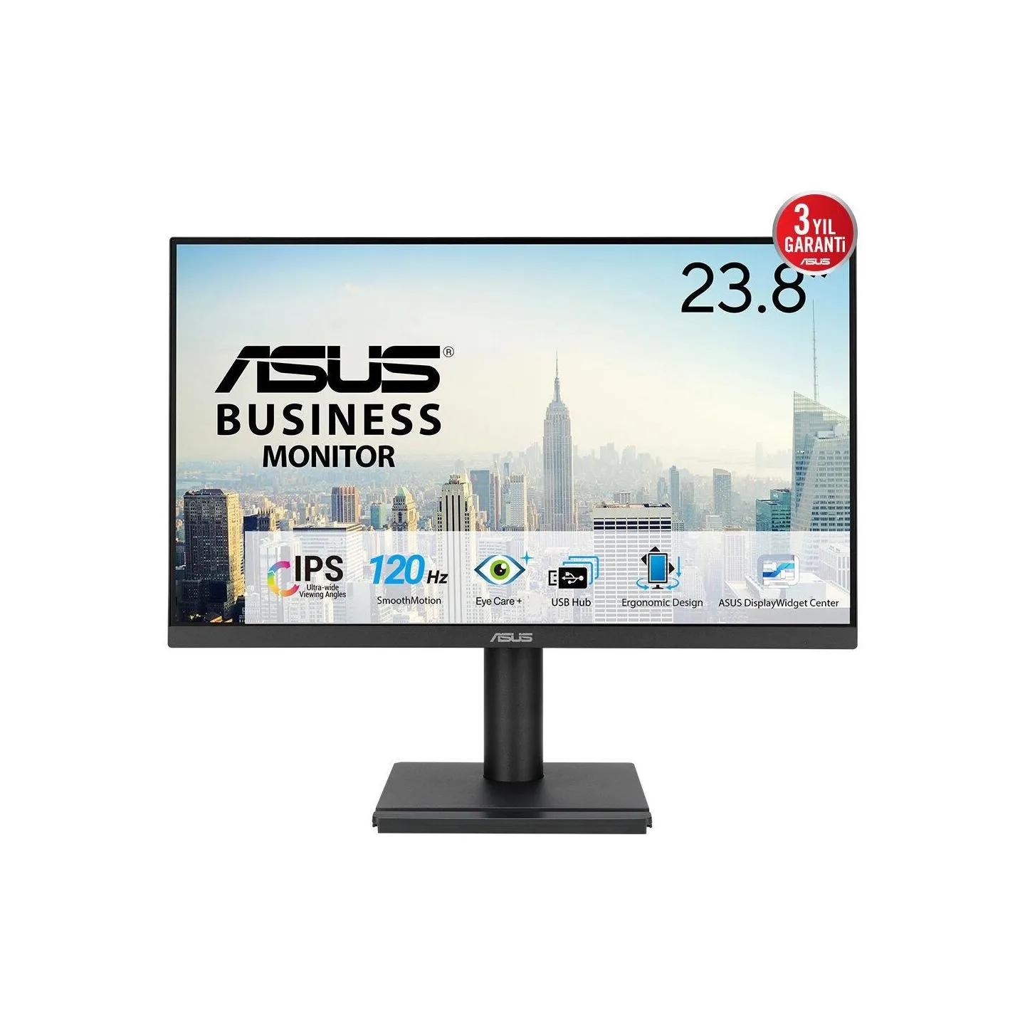 Asus LCD Monitor|ASUS|23.8 "|1920 x 1080 pixels|Full HD|Native aspect ratio 16:9|LED|Flat|90LM02W1-B01171