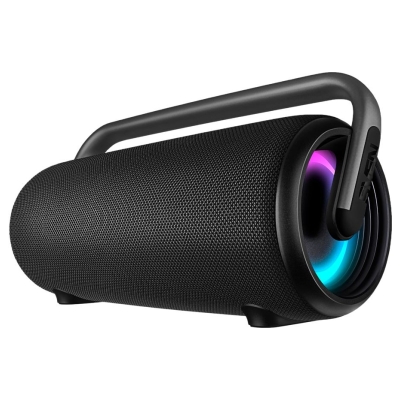 Sven Portable speaker SVEN PS-395, black, power output 80W (RMS), TWS, Bluetooth, RGB backlight, Waterproof (IPx5), USB, Battery