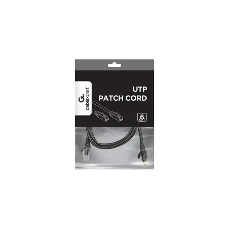Gembird PATCH CABLE CAT6 UTP 1.5M/BLACK PP6U-1.5M/BK GEMBIRD