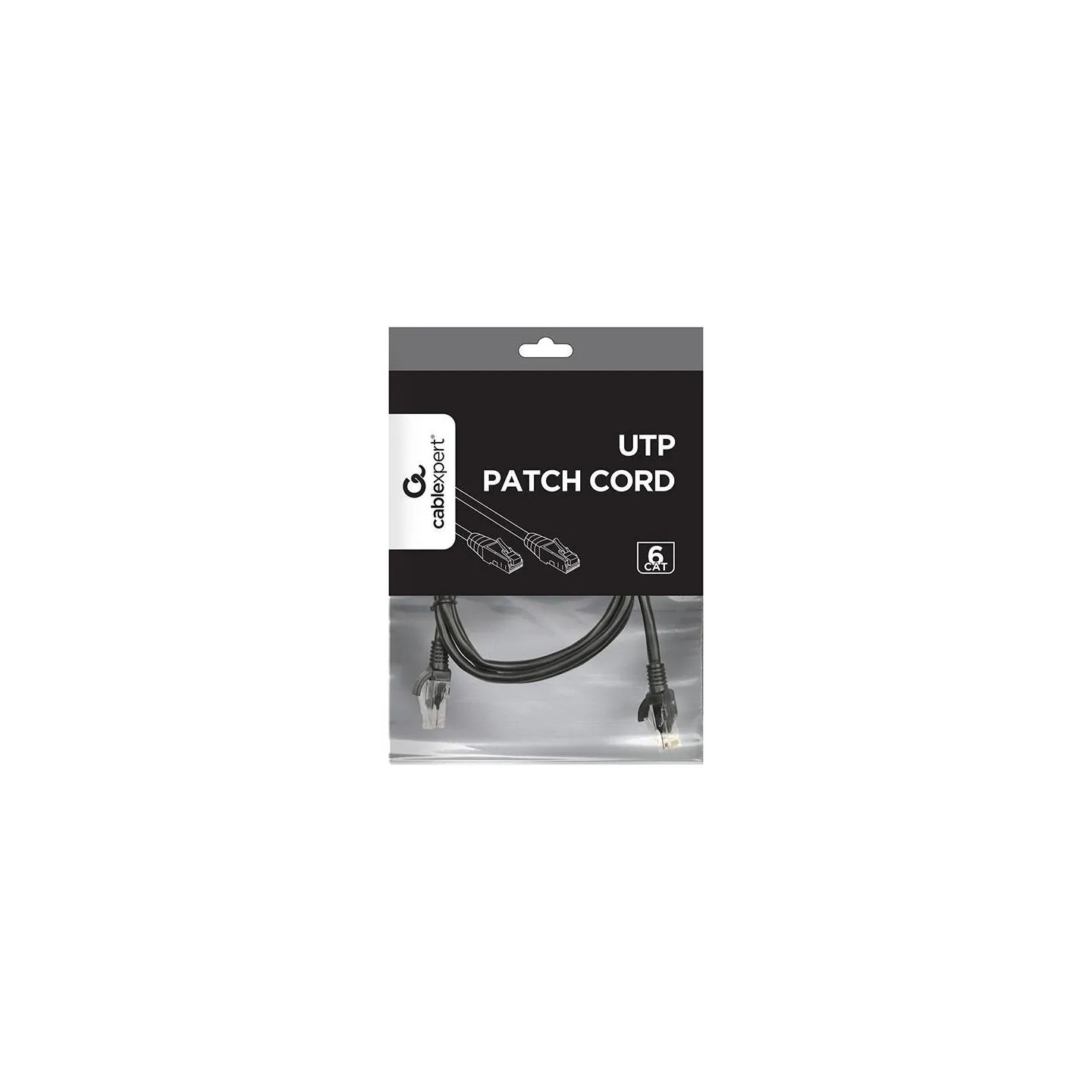 Gembird PATCH CABLE CAT6 UTP 1.5M/BLACK PP6U-1.5M/BK GEMBIRD