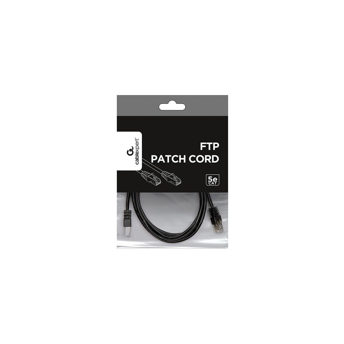 Gembird PATCH CABLE CAT5E FTP 2M/PP22-2M/BK GEMBIRD