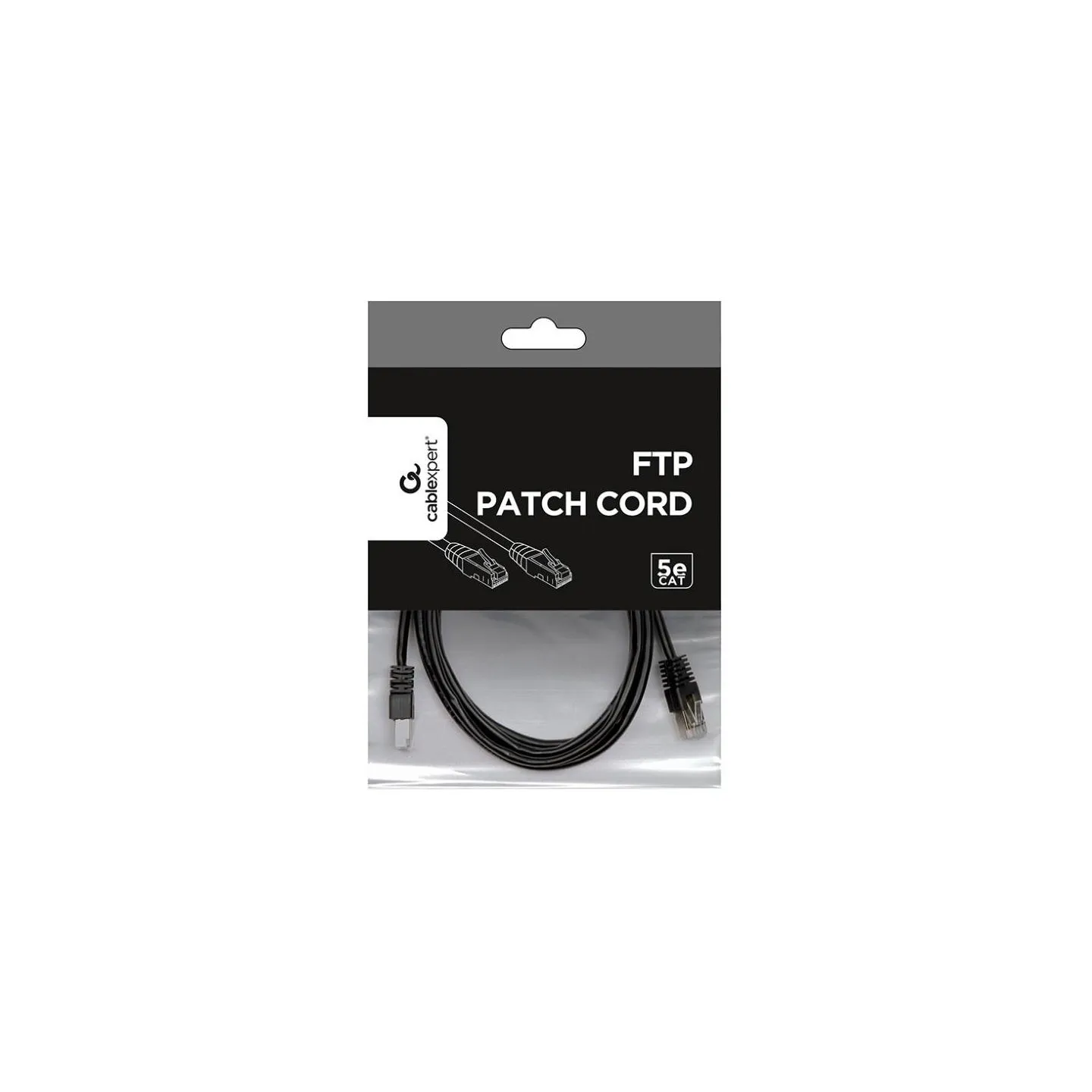 Gembird PATCH CABLE CAT5E FTP 2M/PP22-2M/BK GEMBIRD