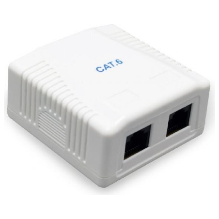 Gembird CABLE ACC MOUNT BOX CAT6 UTP/2P NCAC-2U6-01 GEMBIRD