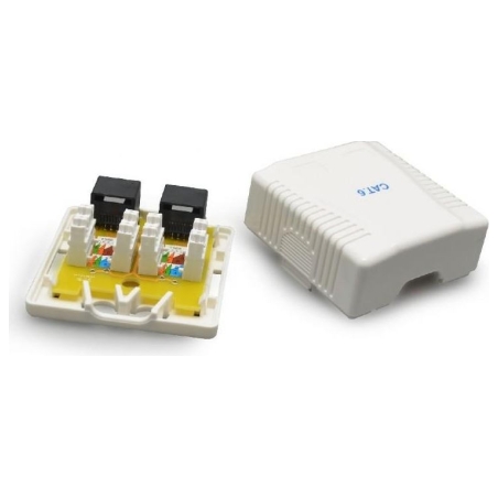 Gembird CABLE ACC MOUNT BOX CAT6 UTP/2P NCAC-2U6-01 GEMBIRD