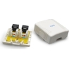 Gembird CABLE ACC MOUNT BOX CAT6 UTP/2P NCAC-2U6-01 GEMBIRD