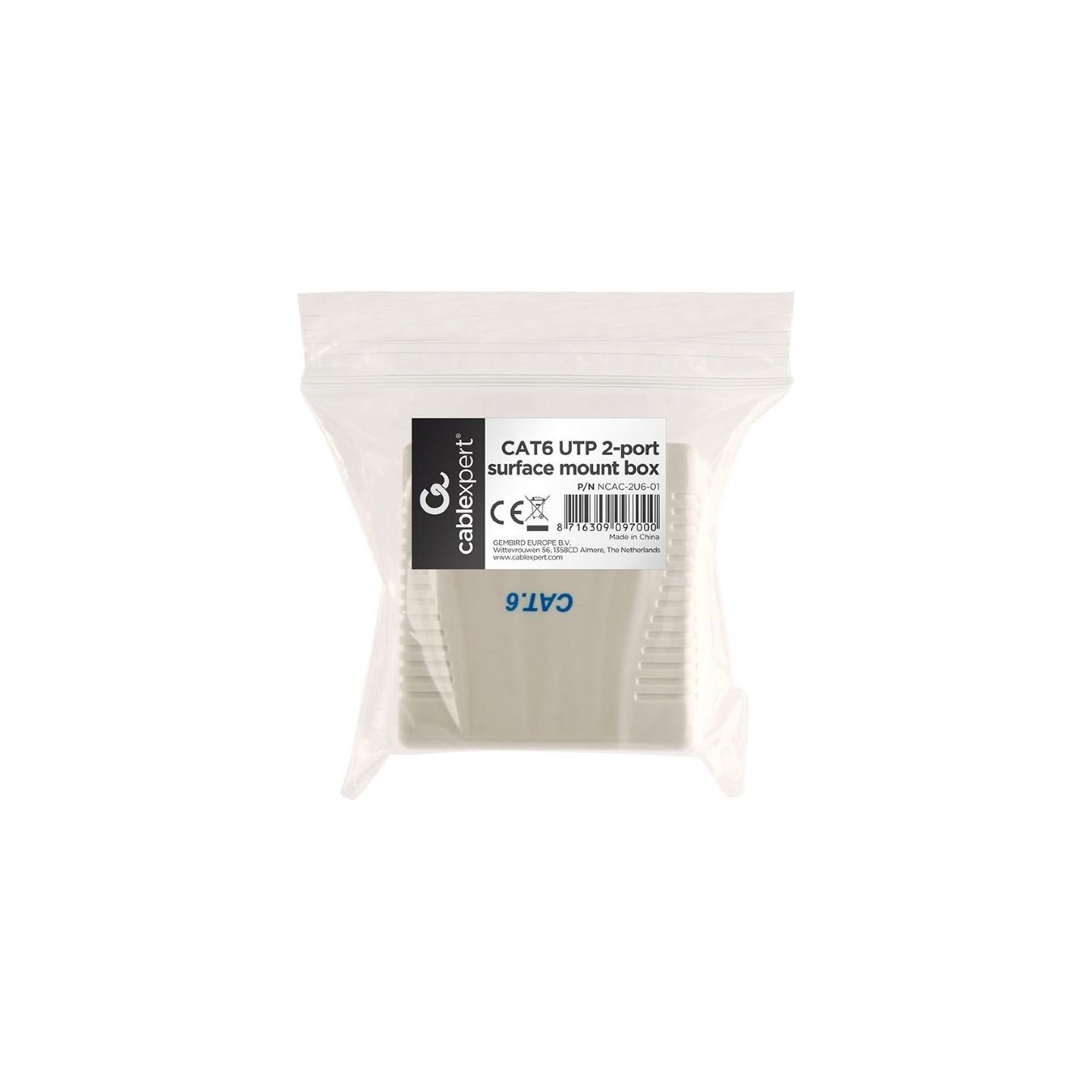Gembird CABLE ACC MOUNT BOX CAT6 UTP/2P NCAC-2U6-01 GEMBIRD