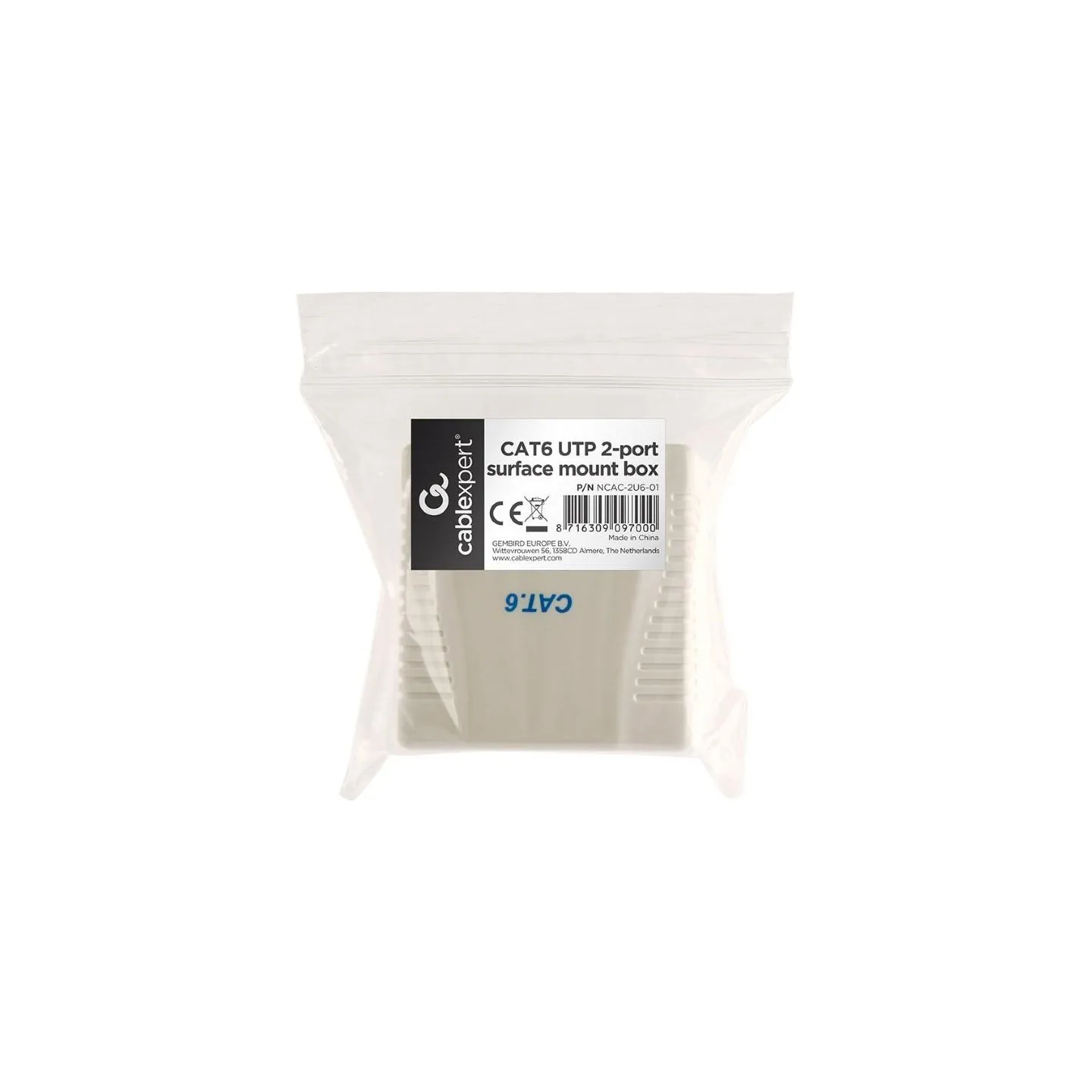 Gembird CABLE ACC MOUNT BOX CAT6 UTP/2P NCAC-2U6-01 GEMBIRD