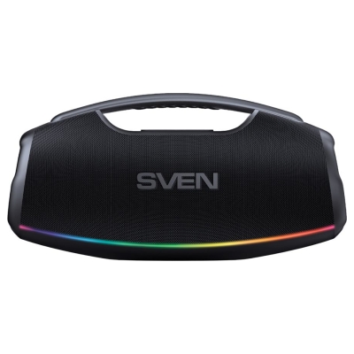 Sven Portable speaker SVEN PS-990, black, power output 180W (RMS), TWS, Bluetooth, RGB backlight, Waterproof (IPx7), USB, Lithiu