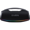 Sven Portable speaker SVEN PS-990, black, power output 180W (RMS), TWS, Bluetooth, RGB backlight, Waterproof (IPx7), USB, Lithiu