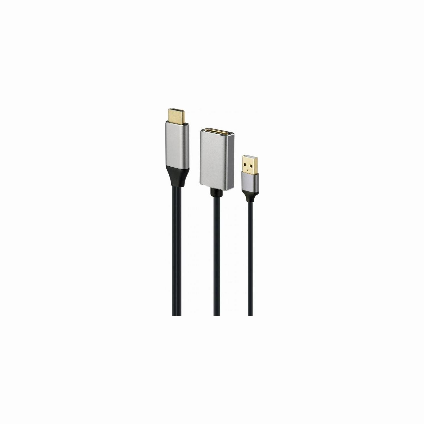 Gembird I/O ADAPTER HDMI TO DP/BLACK A-HDMIM-DPF-02 GEMBIRD
