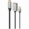 Gembird I/O ADAPTER HDMI TO DP/BLACK A-HDMIM-DPF-02 GEMBIRD