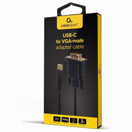 Gembird CABLE USB-C TO VGA-M 2M/BLIST A-CM-VGAM-01 GEMBIRD