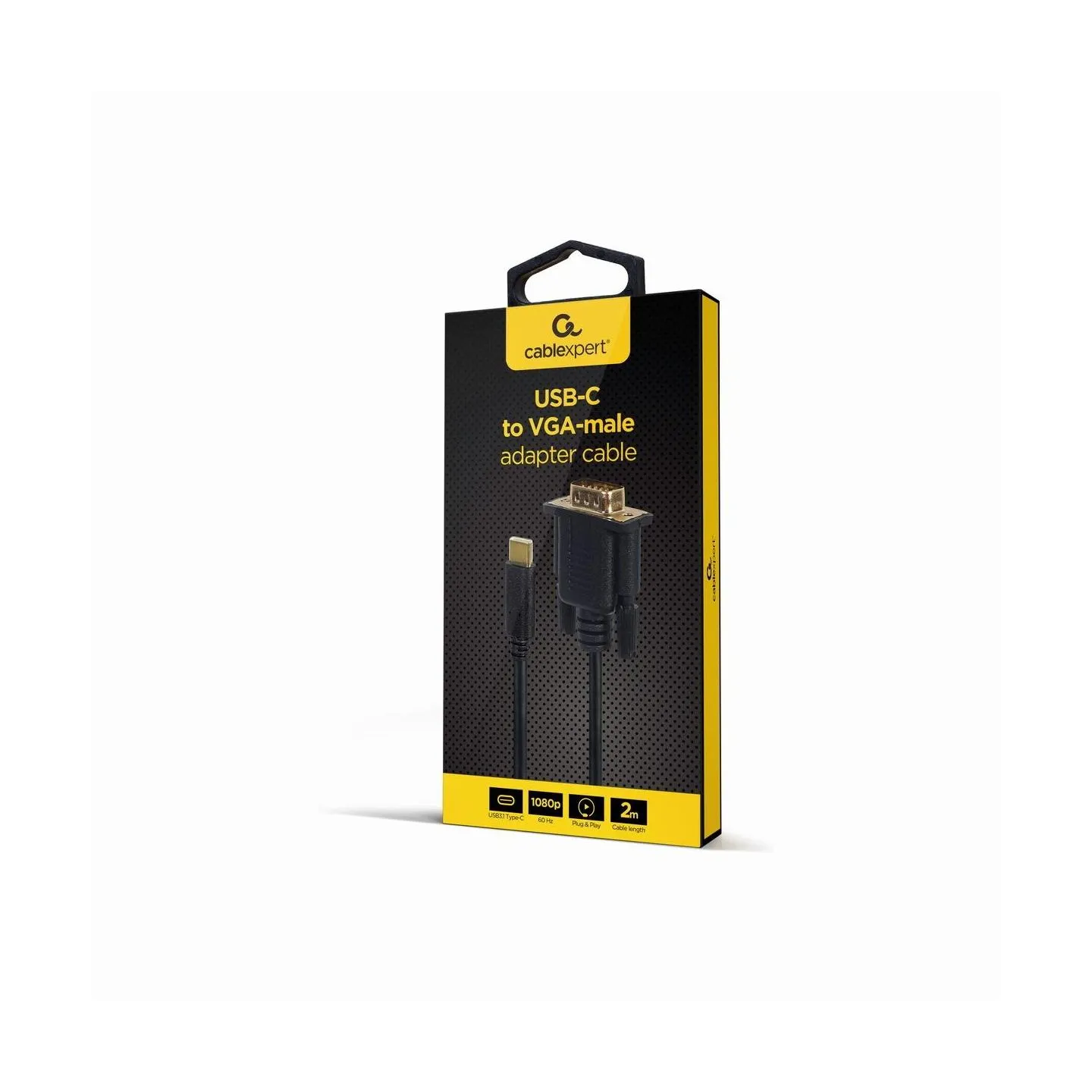 Gembird CABLE USB-C TO VGA-M 2M/BLIST A-CM-VGAM-01 GEMBIRD