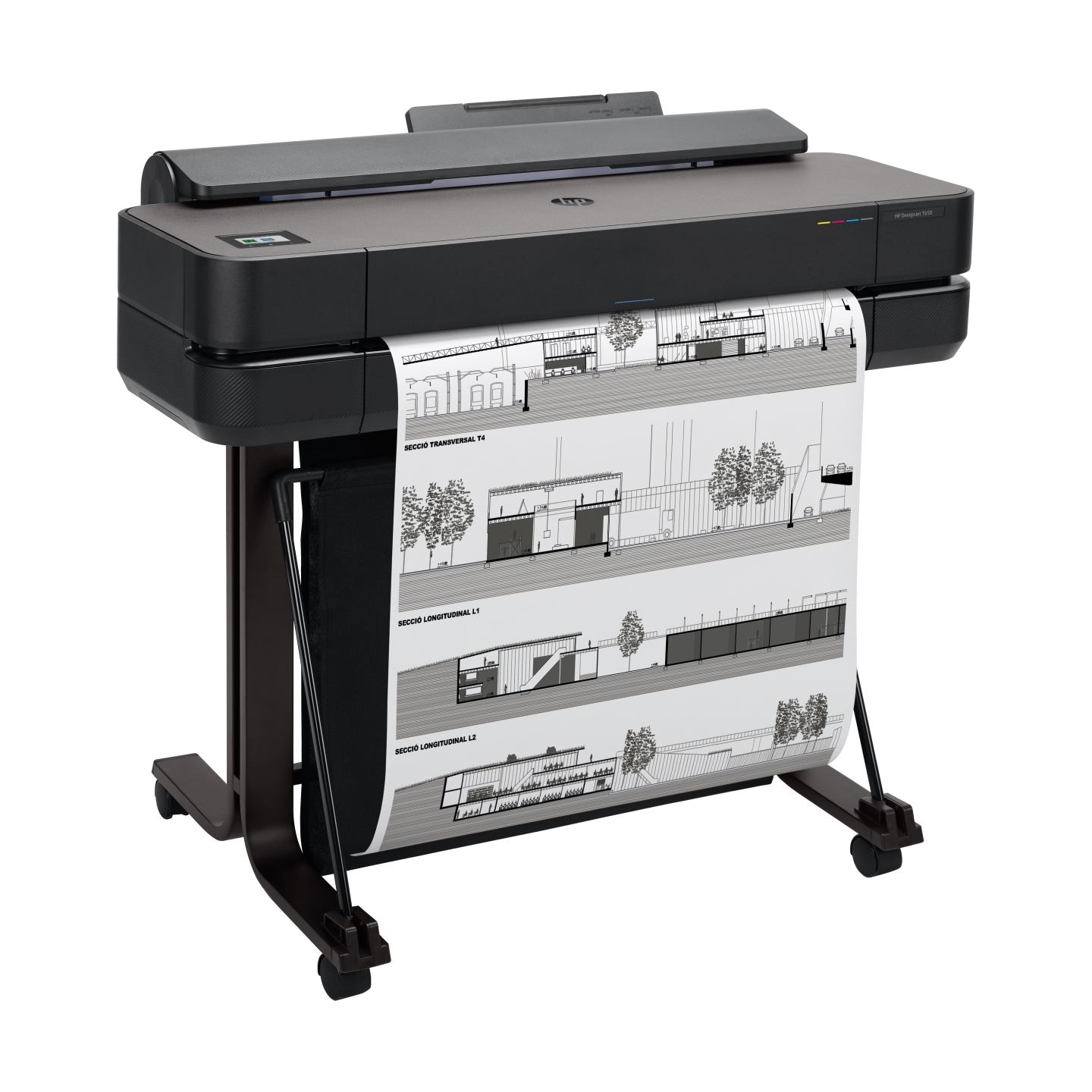HP DesignJet T650 Printer/Plotter 2025 edition - 24" Roll/A4,A3,A2,A1 Color Ink, Print, Auto Sheet Feeder, Auto Horizontal Cutte