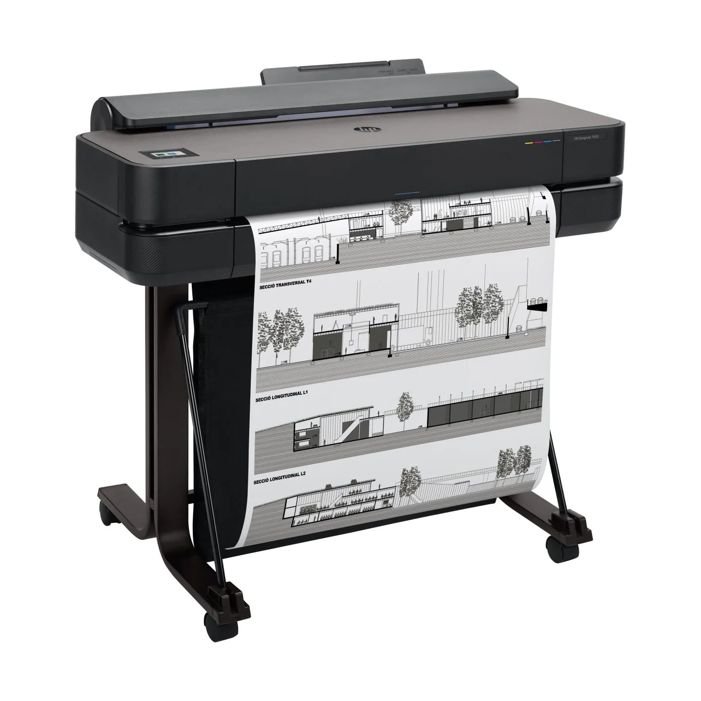 HP DesignJet T650 Printer/Plotter 2025 edition - 24" Roll/A4,A3,A2,A1 Color Ink, Print, Auto Sheet Feeder, Auto Horizontal Cutte