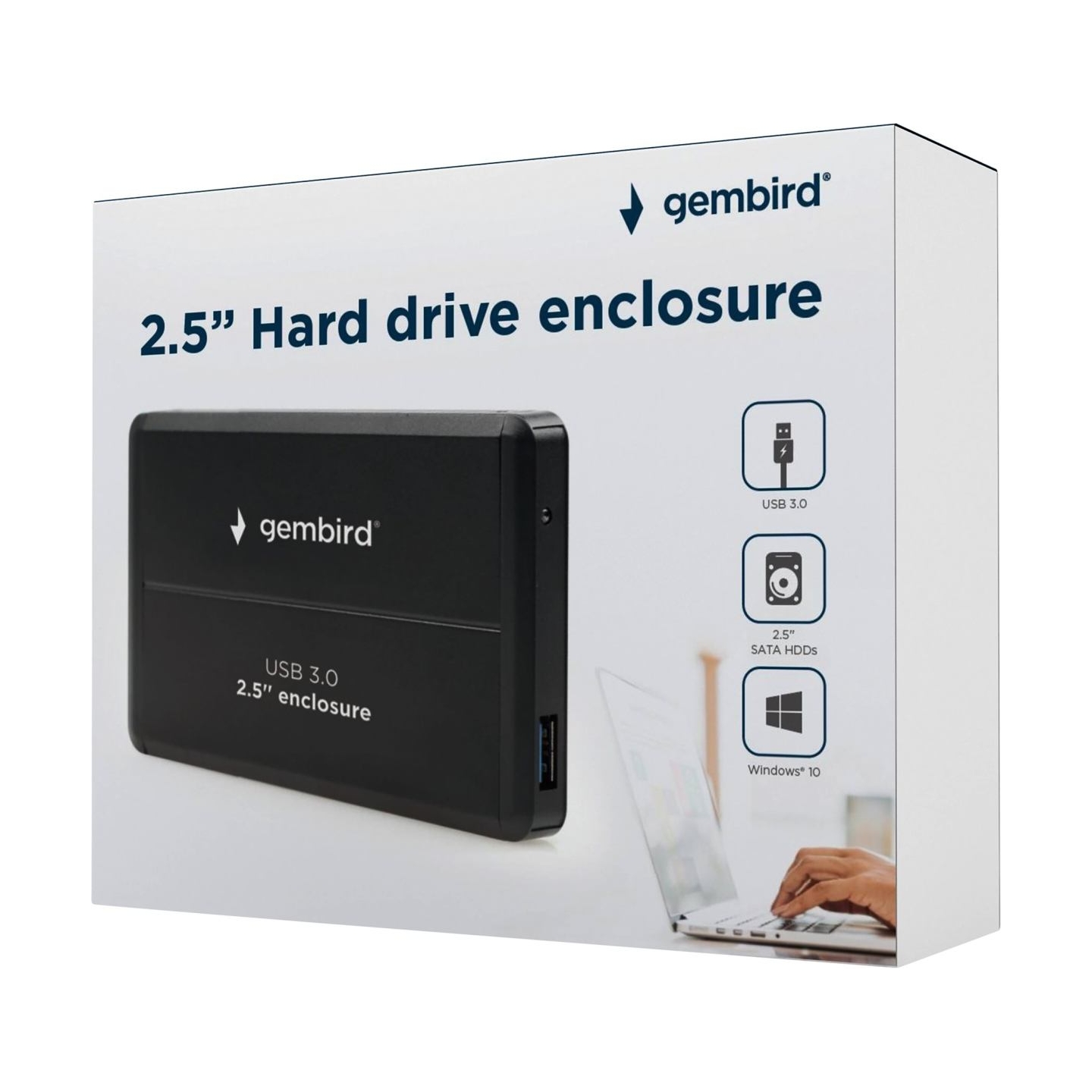 Gembird | EE2-U3S-2 | SATA 3Gb/s | USB 3.0 | 2.5"