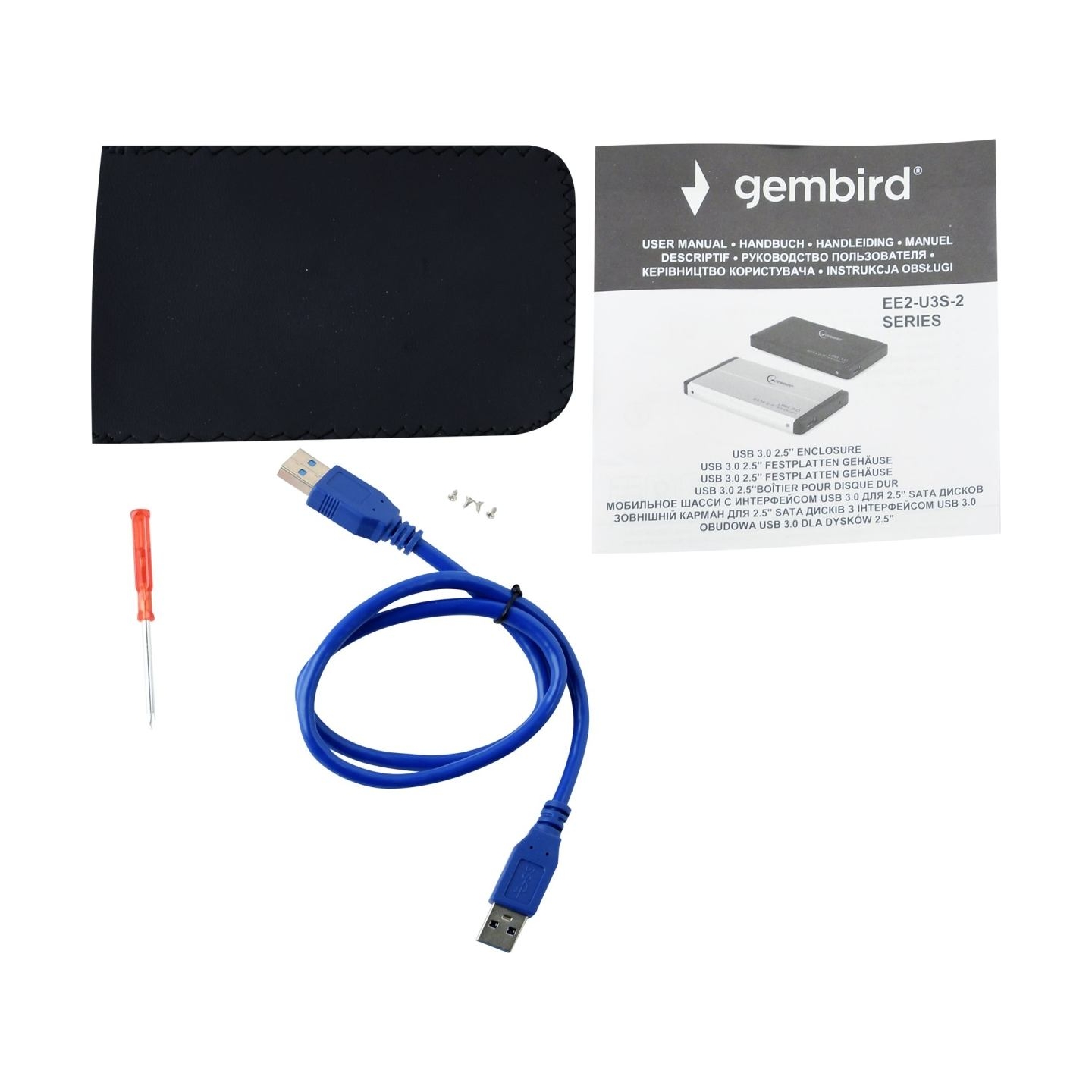 Gembird | EE2-U3S-2 | SATA 3Gb/s | USB 3.0 | 2.5"