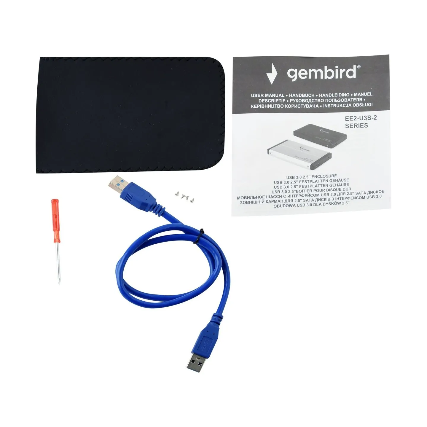 Gembird | EE2-U3S-2 | SATA 3Gb/s | USB 3.0 | 2.5"