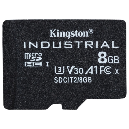 Kingston 8GB microSDHC Industrial C10 A1 pSLC Card Single Pack w/o Adapter