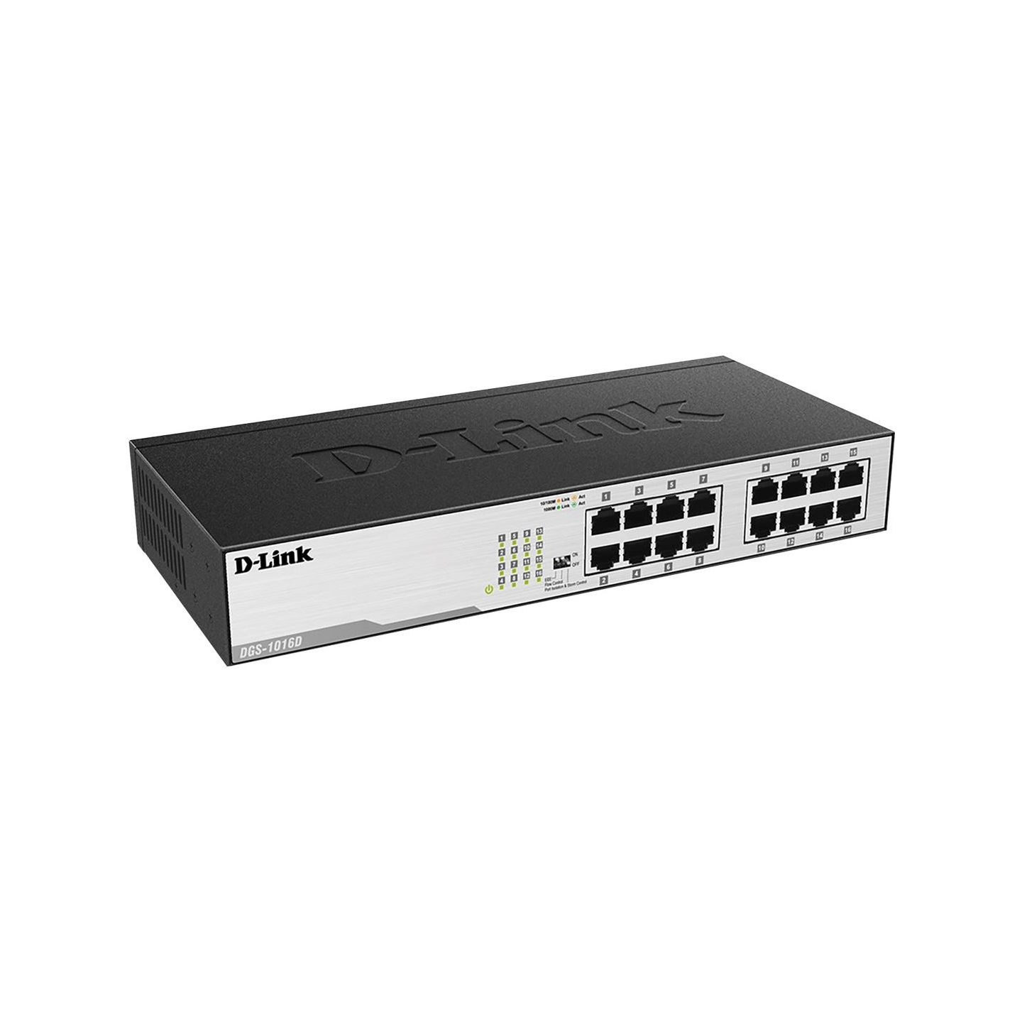 D-Link DGS-1016D switch L2 16x1GBE Desktop/Rack 19''