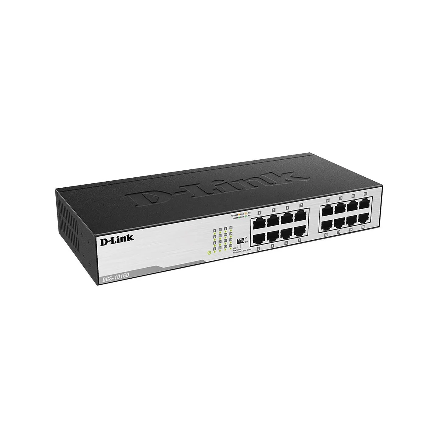 D-Link DGS-1016D switch L2 16x1GBE Desktop/Rack 19''