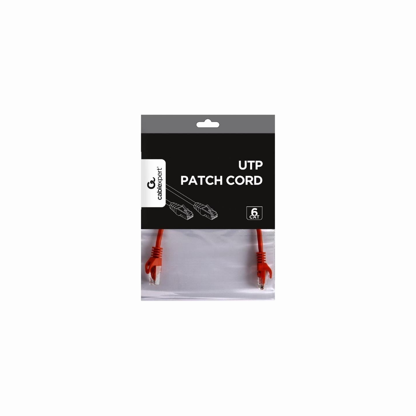Gembird PATCH CABLE CAT6 UTP 0.25M/RED PP6U-0.25M/R GEMBIRD