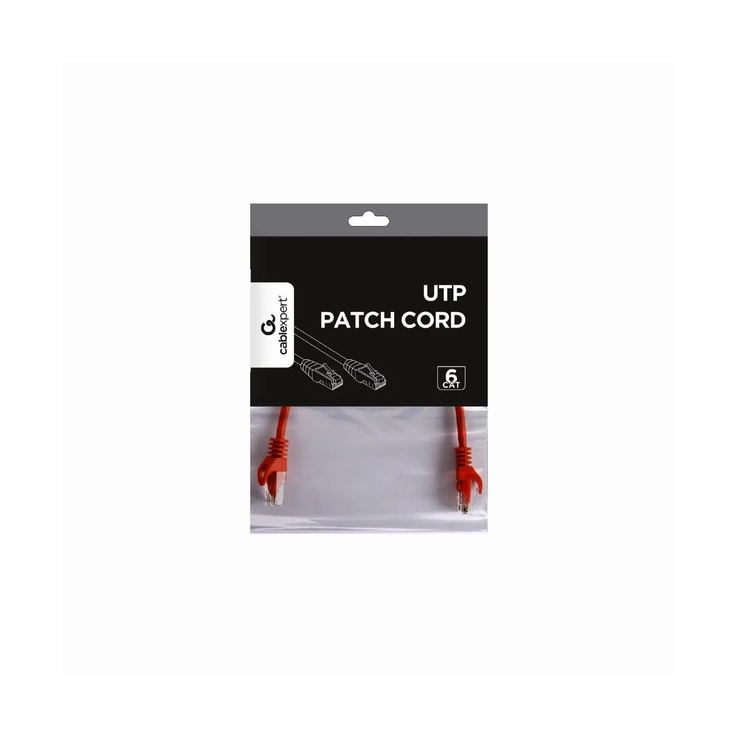 Gembird PATCH CABLE CAT6 UTP 0.25M/RED PP6U-0.25M/R GEMBIRD