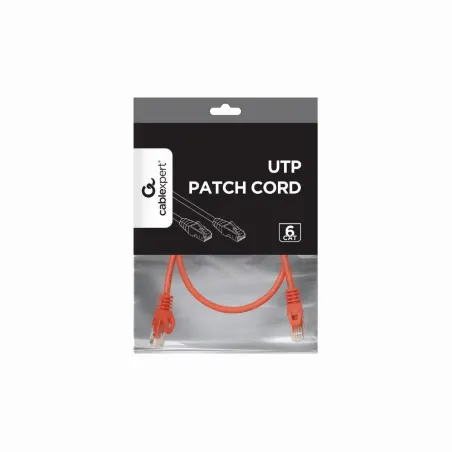 Gembird PATCH CABLE CAT6 UTP 0.5M/RED PP6U-0.5M/R GEMBIRD