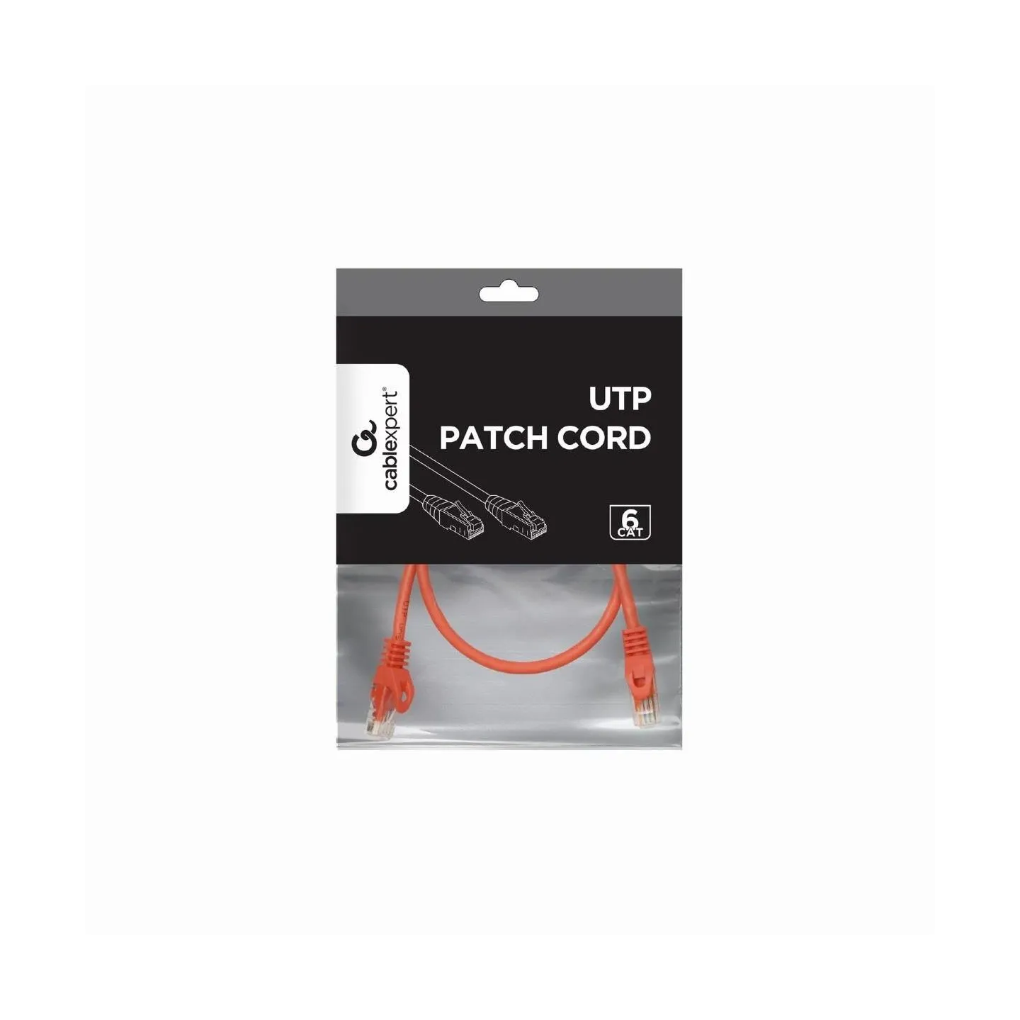 Gembird PATCH CABLE CAT6 UTP 0.5M/RED PP6U-0.5M/R GEMBIRD
