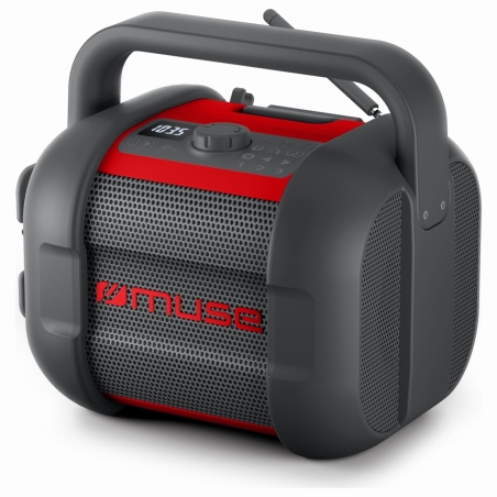 Muse | Jobsite Radio | M-968 BTR | 40 W | Waterproof | Bluetooth | Black/Red | NFC features | Portable | Wireless connection