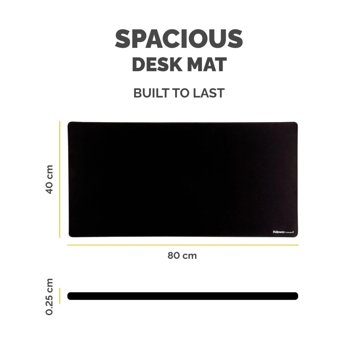 Fellowes DESK MAT BREYTA/BLACK 100139320 FELLOWES