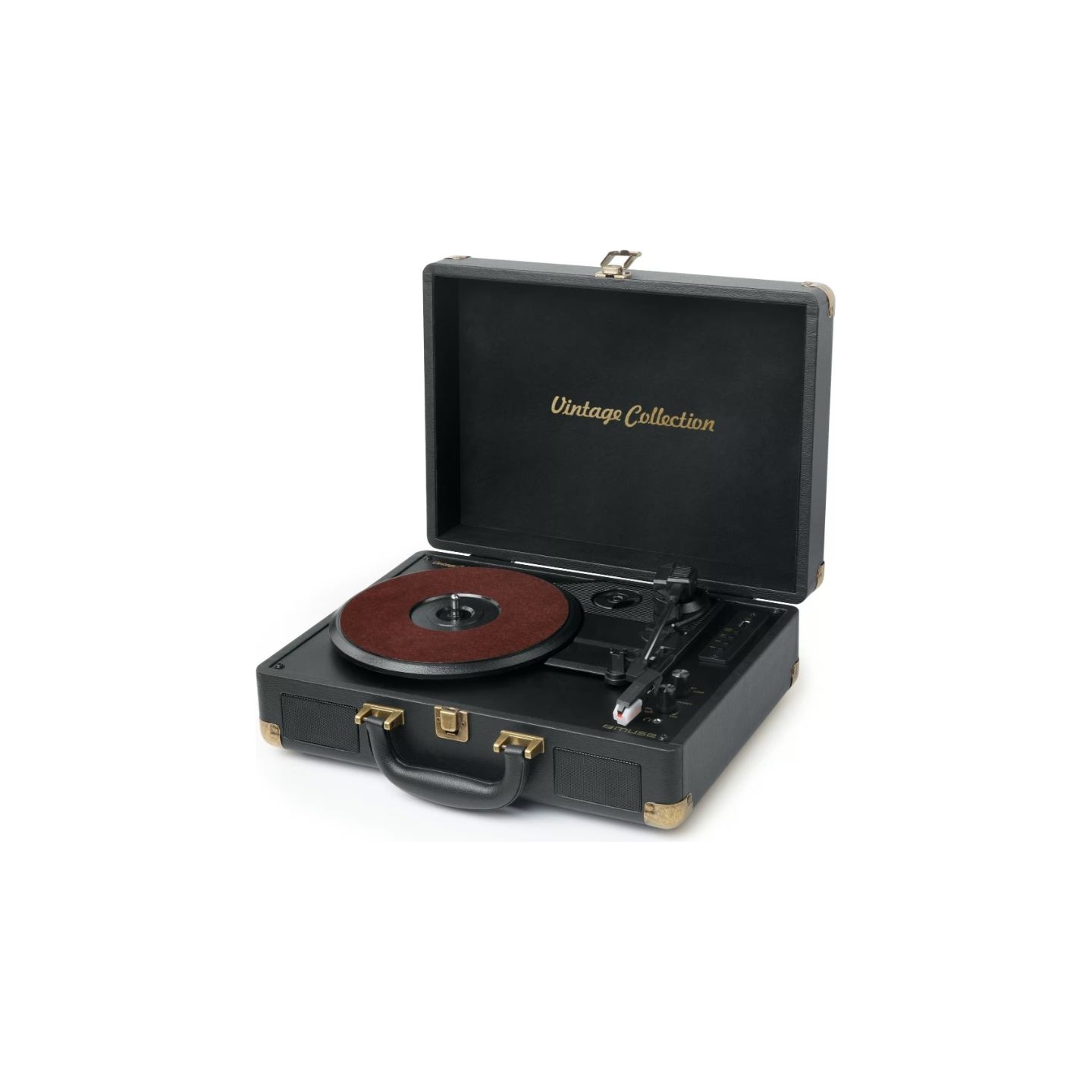 Muse | Turntable Stereo System | MT-103 GD | Black | 3 speeds | USB port | AUX in