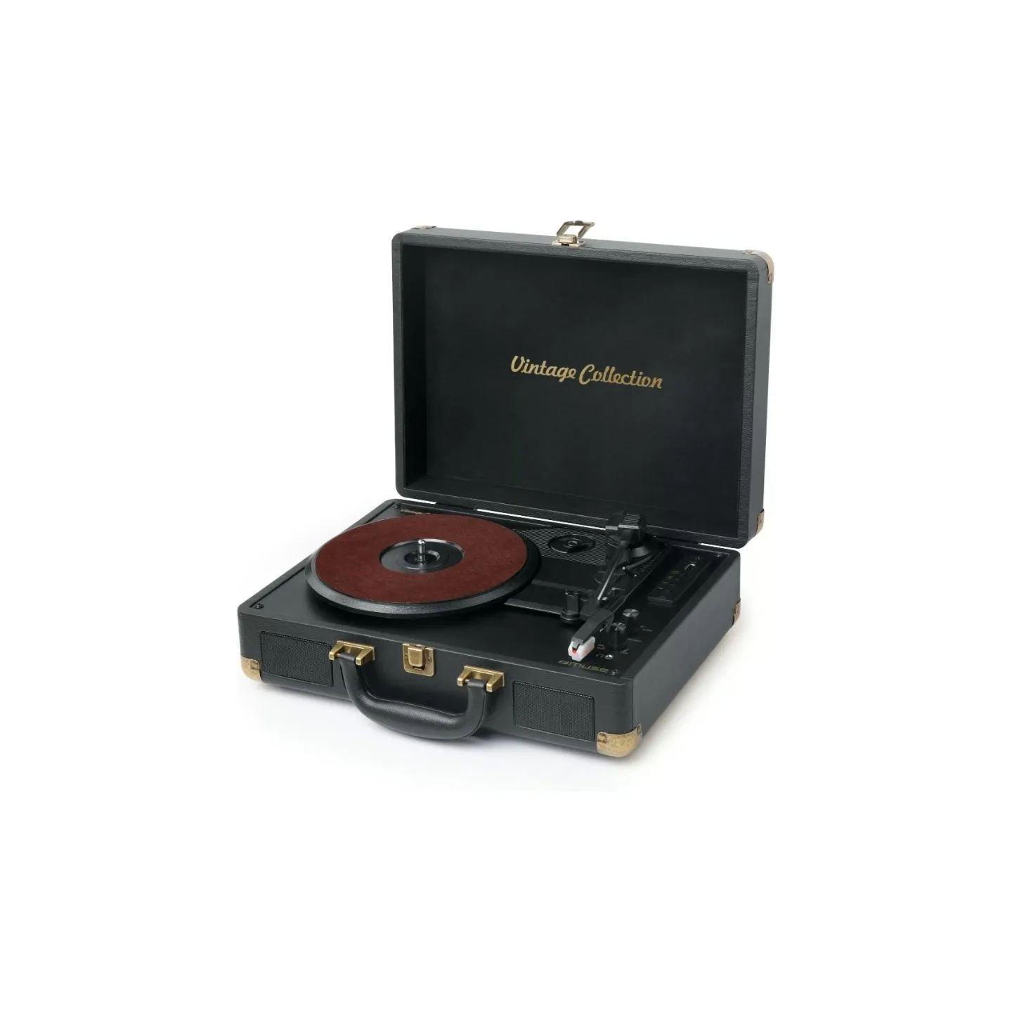 Muse | Turntable Stereo System | MT-103 GD | Black | 3 speeds | USB port | AUX in