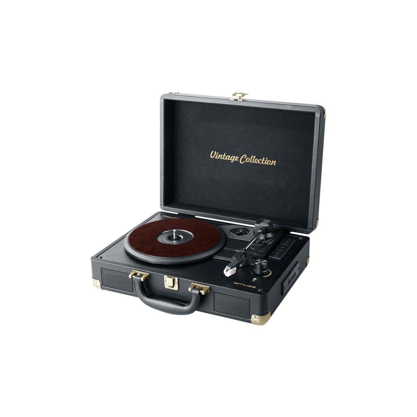 Muse | Turntable Stereo System | MT-103 GD | Black | 3 speeds | USB port | AUX in