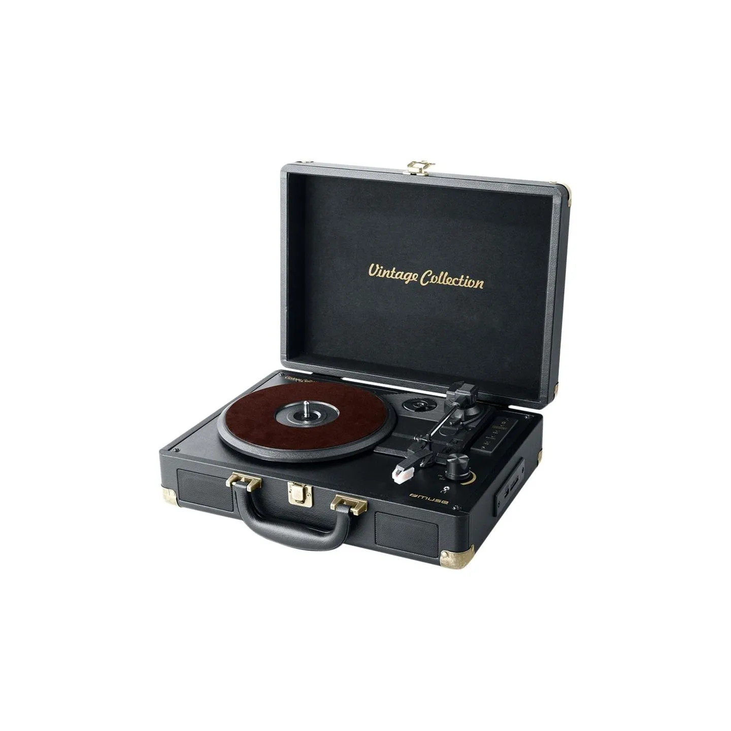 Muse | Turntable Stereo System | MT-103 GD | Black | 3 speeds | USB port | AUX in
