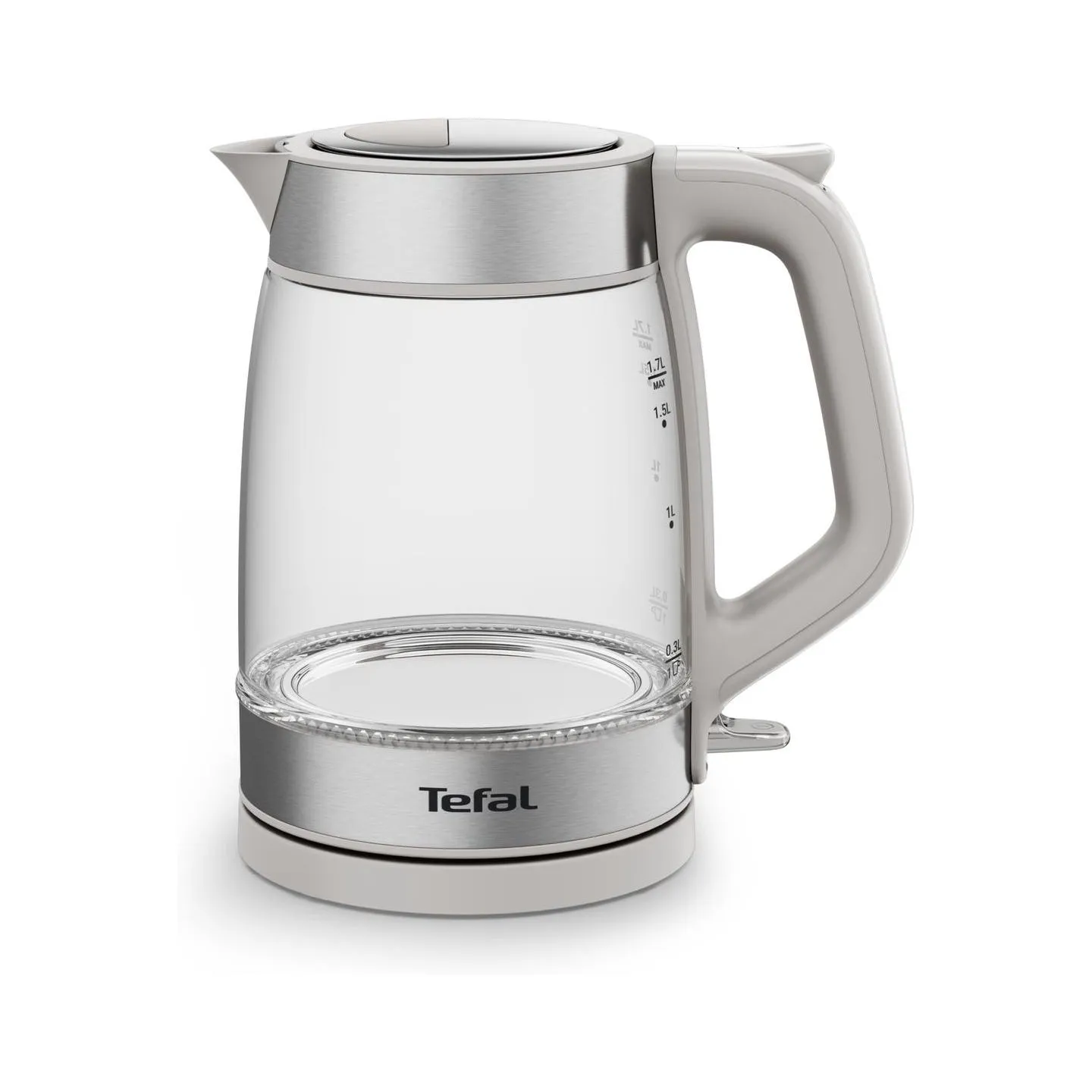 Tefal Kettle | KI605B30 | 2200 W | Electric | 1.7 L | Glass | 360° rotational base | Grey