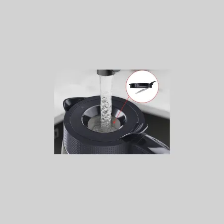 Tefal Kettle | KO2G08E0 | 2000 W | Electric | 1.7 L | Heat-resistant glass | 360° rotational base | Black/Transparent