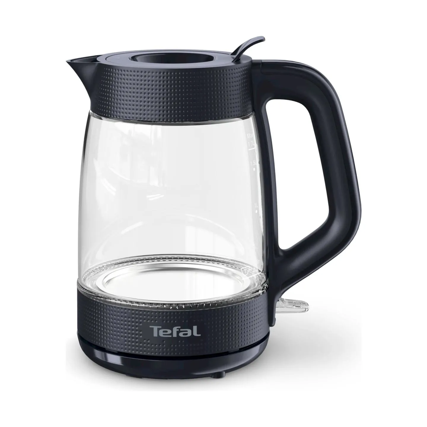 Tefal Kettle | KO2G08E0 | 2000 W | Electric | 1.7 L | Heat-resistant glass | 360° rotational base | Black/Transparent