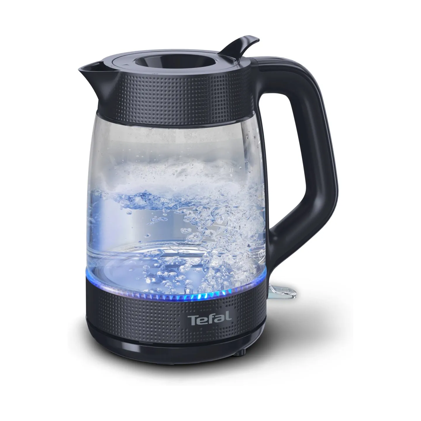 Tefal Kettle | KO2G08E0 | 2000 W | Electric | 1.7 L | Heat-resistant glass | 360° rotational base | Black/Transparent