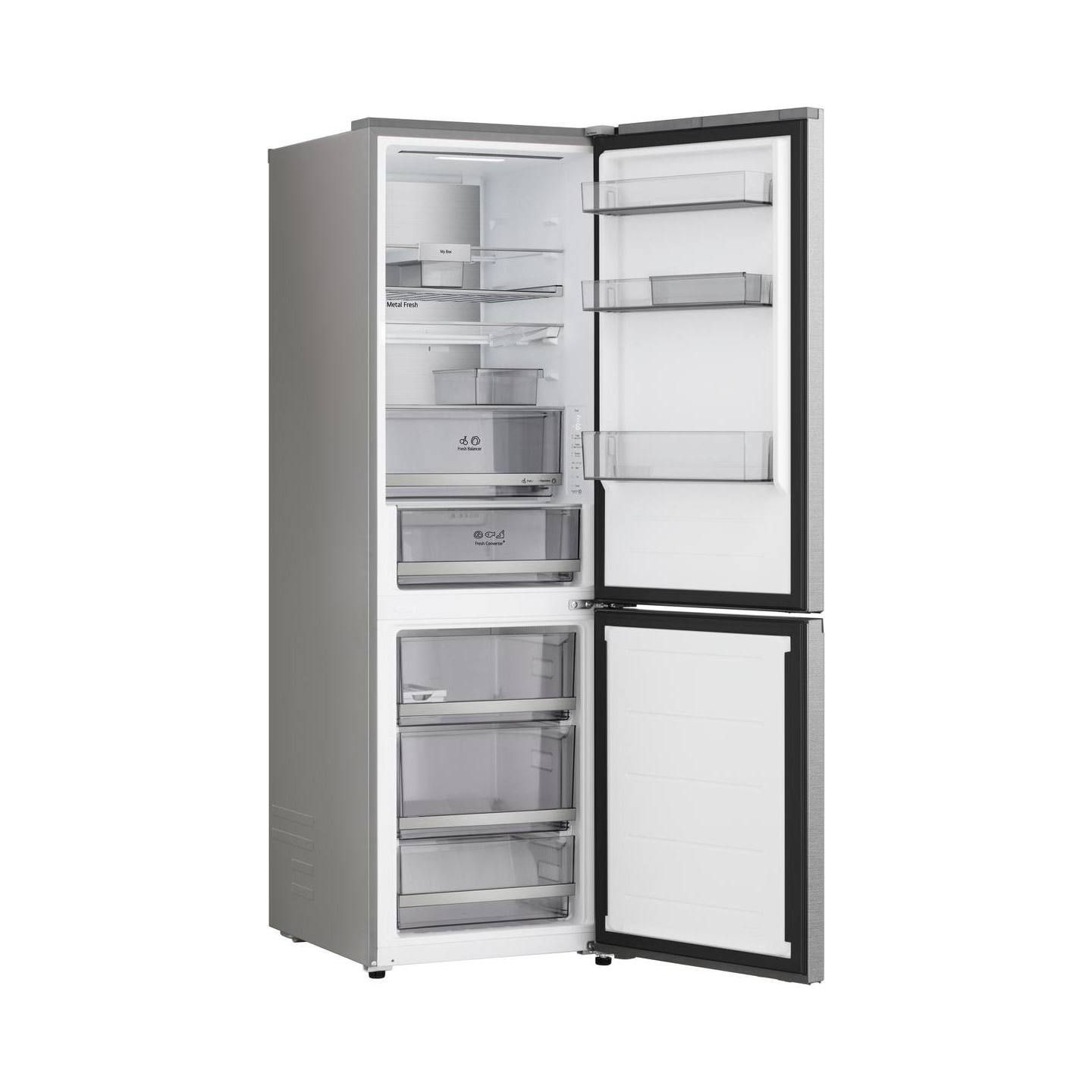 LG Refrigerator | GBBS716CMB | Energy efficiency class C | Free standing | Height 186 cm | Combi | Fridge net capacity 220 L | F