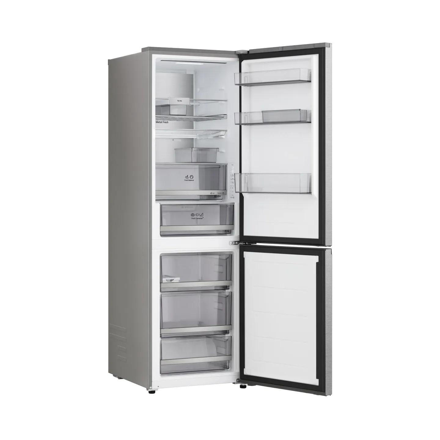 LG Refrigerator | GBBS716CMB | Energy efficiency class C | Free standing | Height 186 cm | Combi | Fridge net capacity 220 L | F
